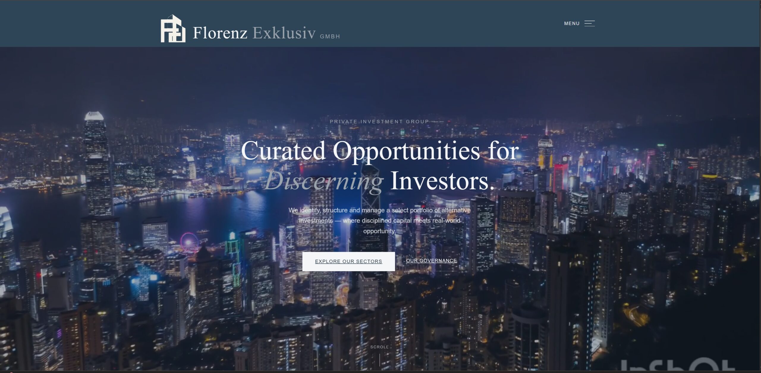 Screenshot del sito Florenz Exklusiv