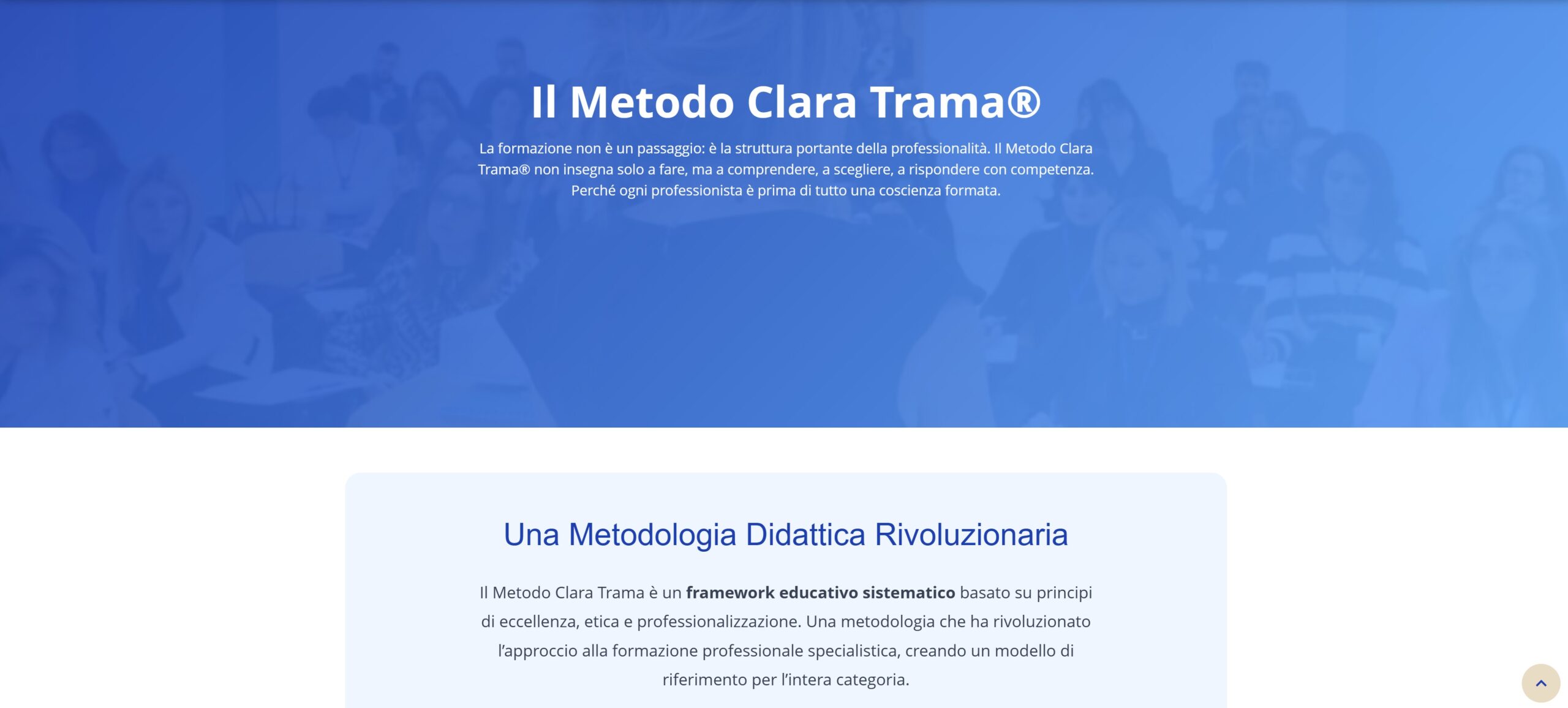 Screenshot del sito Accademia Italiana Wedding Planner