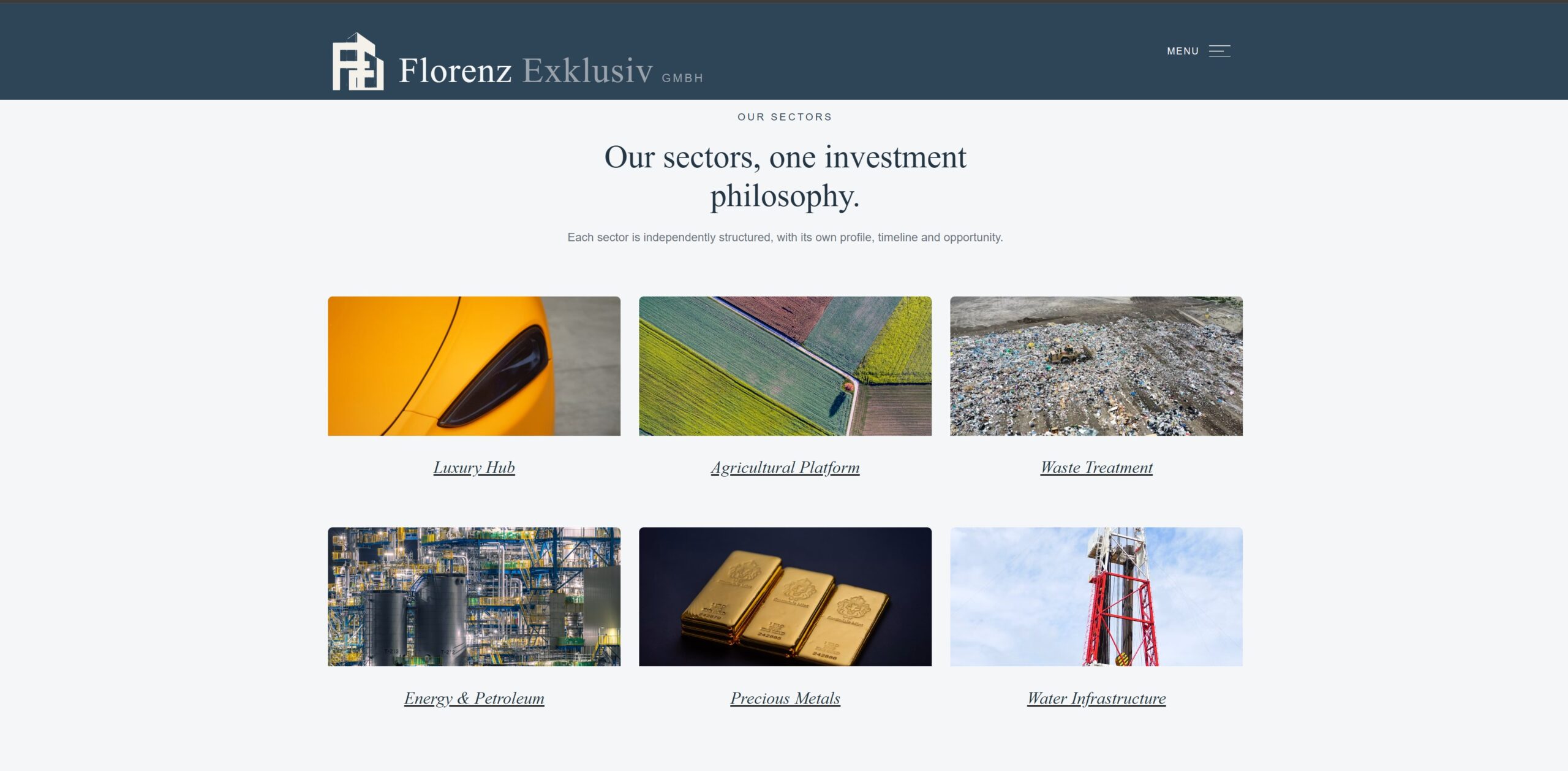 Screenshot del sito Florenz Exklusiv